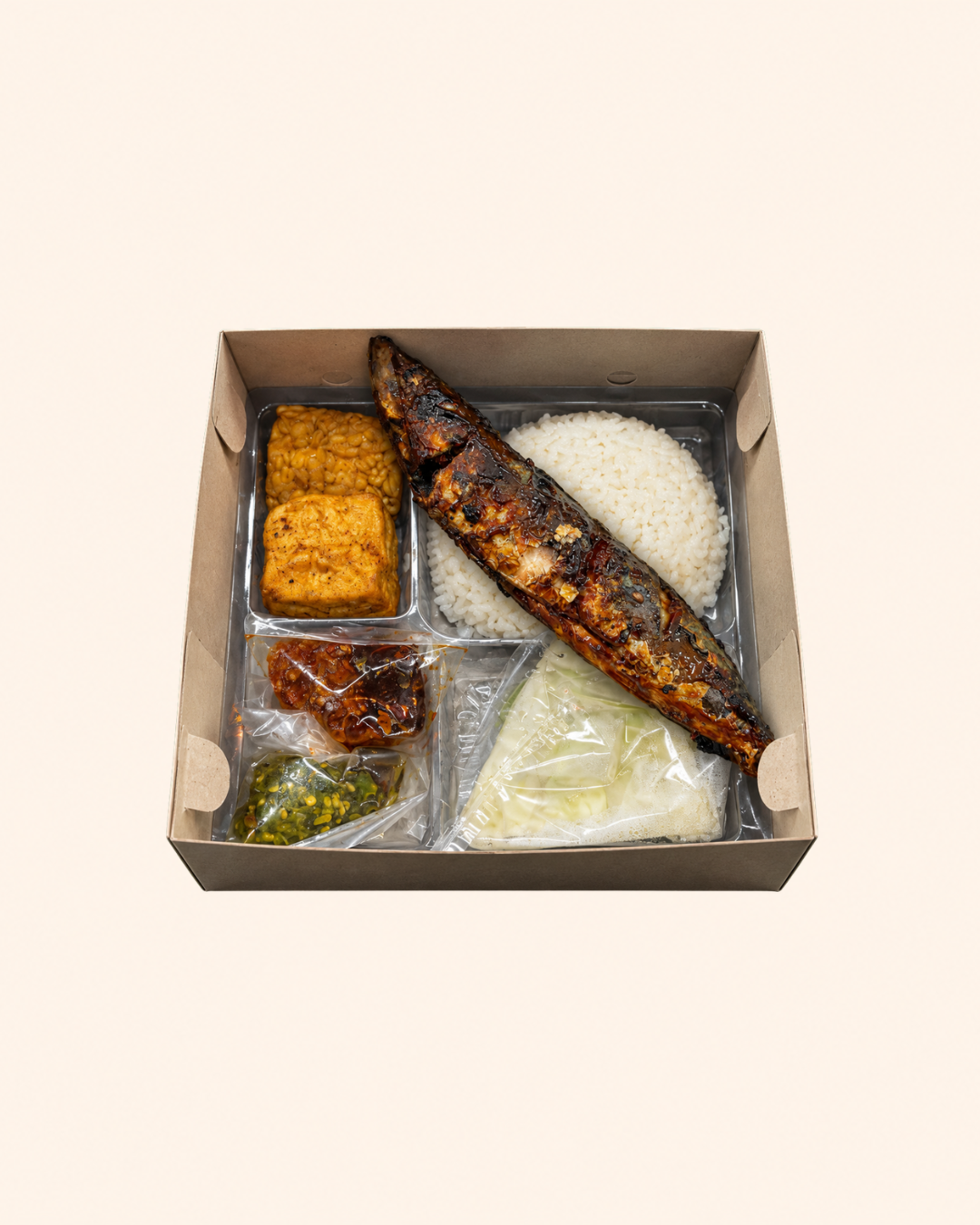 Paket Nasi Ikan Kembung Bakar
