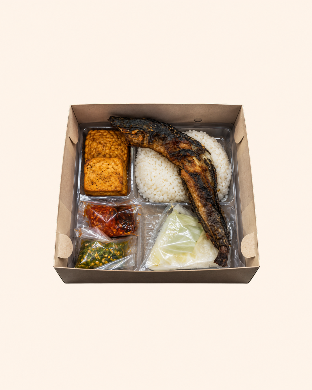 Paket Nasi Ikan Lele Goreng